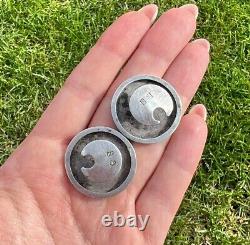 Boutons de manchette en argent 84 antique russe pour hommes, bleu impérial, poinçonné