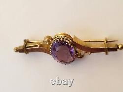 Broche antique impériale russe en or rose 56 14K ORIGINAL Parfaite RARE