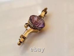 Broche antique impériale russe en or rose 56 14K ORIGINAL Parfaite RARE