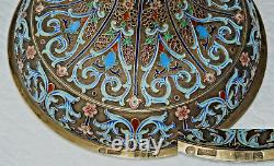 Calice Gobelet Fabergé Impérial Russe Jésus Saint Graal Icône Croix Œuf Émaillé