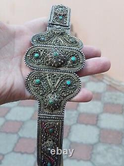 Ceinture en argent antique. Argent royal de Russie 1895.