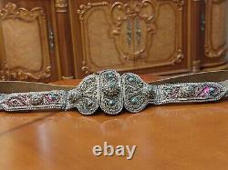 Ceinture en argent antique. Argent royal de Russie 1895.