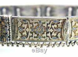 Circa Fin Des Années 1800 Antique De Russie Imperial Niello 84 Argent Ornate Ceinture