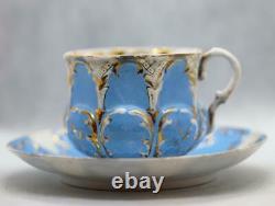 Collection Antique De Tasses Et Assiettes De Porcelaine Russe Impériale Kuznetsov