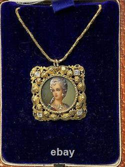 Collier Pendentif en Diamant en Or 18 carats 72, Fabergé Antique Impérial Russe