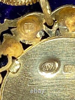 Collier Pendentif en Diamant en Or 18 carats 72, Fabergé Antique Impérial Russe