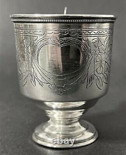 Coupe en argent russe impérial 84 gravée de 1894 (I? , I. Shchekleev)