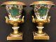 Deux Anciens Vases En Porcelaine Impériale Russe Par Popov Gorbunovo C1870