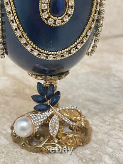 Diamant de saphir 2002 Œuf antique impérial russe Fabergé FabergéMusicalEgg 24 carats