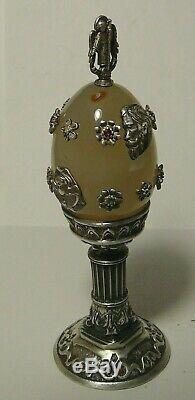 Egg Argent 84 Diamants Nicolas II Impériale Russe 1901