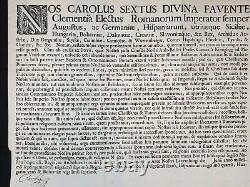 Empereur Charles VI a signé le document du traité de guerre impérial russe avec l'Empire ottoman.