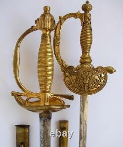 Épée Des Officiers Impériaux Russes Antiques Modèle 1763 Vivat Catharina