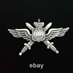 Faberge Antique Impérial Russe 84 Argent Militaire Jeton Épingle En Métal Insigne Ww1 Ru