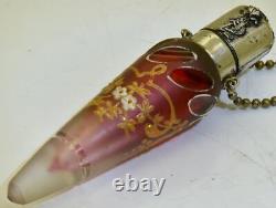 Flacon de parfum impérial russe antique - Cristal taillé à la main pour l'impératrice Alexandra.