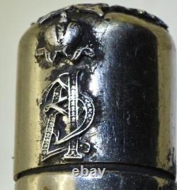 Flacon de parfum impérial russe antique - Cristal taillé à la main pour l'impératrice Alexandra.
