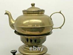 Imperial Antique Russian Samovar Tula Teapot, 17 Timbres, 19ème Siècle -brass