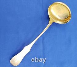 Impérial Russe 84 Silver Hallmarked Partial Gilt Punch Louche C. 1867 6,9 Ozt
