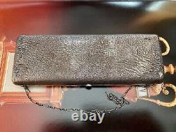 Impérial Russe 84 Silver Purse Case Avec 14k Gold Application Vers 1899-1908