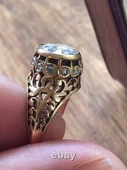 Imperial Russe Faberge Or Diamond Ring Grand Duc Michael Alexandrovitch