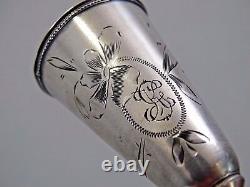 Imperial Russe Silver Petit Cup Beaker Goblet Antique Provincial Kostroma
