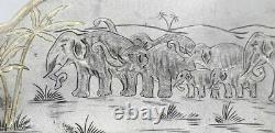 Impérial Russe Timofeì Ilbin 84 Silver Cake Server Engraved Elephant Famille