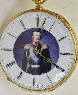 Imperial Russian Award 18k Gold&éamel Pocket Watch In Box. Tsar Alexandre II