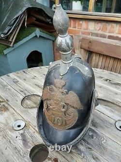 Imperial Russian Original 1840 10th Infantry Helmet Very Rare Crimea War Antique