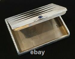 Imperial Russian Ovchinnikov 84 Silver Cigarette Pill Snuff Case Box Faberge Ère