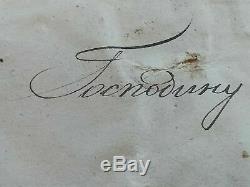 Imperial Tsar Russe Libre Signé Cire Autograph Royale Document Sceau Arms Seal