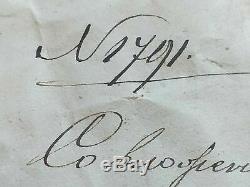 Imperial Tsar Russe Libre Signé Cire Autograph Royale Document Sceau Arms Seal