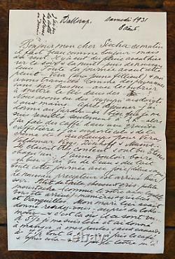 Lettre signée de la Grande-Duchesse Olga Romanov de l'Empire russe antique à Ballerup