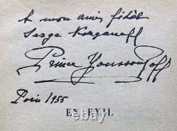 Livre Antique Signé Imperial Prince Russe Felix Yusupov En Exil Raspoutine