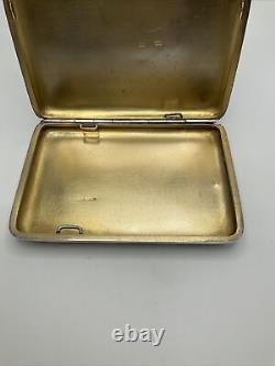 Magnifique Vieux Russe Impérial 84 Silver Niello Cigarette Box