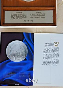 Médaille en argent 999 de 250g de Marc Chagall, artiste russe, juif et impérial, avec certificat d'Israël.