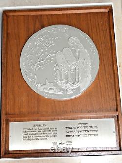 Médaille en argent 999 de 250g de Marc Chagall, artiste russe, juif et impérial, avec certificat d'Israël.
