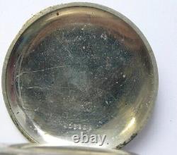 Montre de poche antique de la Première Guerre mondiale avec monogramme de Pavel Bure, horloger impérial russe, fonctionnelle.