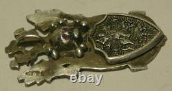 Pendentif Wwi Jeton Argent 84 Imperial Russian Moscow 1916 Nicolas II