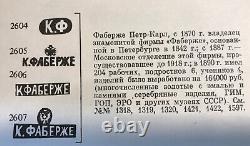 Pendentif en émail guilloché en argent 88 russe Fabergé aigle à deux têtes impérial