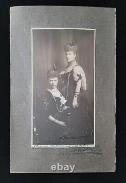 Photo signée de la Tsarine Maria Feodorovna de Russie, carte CDV, carte de cabinet, Reine Alexandra du Royaume-Uni