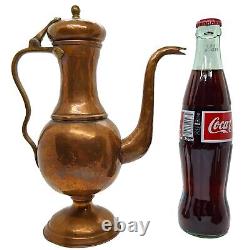 Pichet à crème en cuivre martelé antique pour samovar fabriqué à Tula avec marque impériale russe