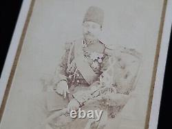 Prince Ali Khan Qajar a signé la carte cabinet photo CDV Carte Visite Consul Général