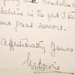 Princesse royale russe Bulgarie Eudoxia Document signé Couronne Downton Abbey RU