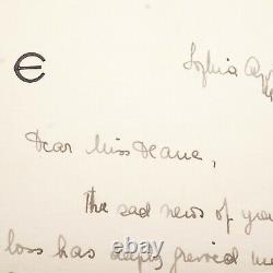 Princesse royale russe Bulgarie Eudoxia Document signé Couronne Downton Abbey RU