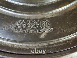 RARE type Antique GYPSY Impérial Russe TULA Samovar en laiton plaqué argent H-20