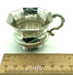 Rare 1795 Catherine II Antique Imperial Russian Silver Charka Chased Cup Moscow<br/> Rare 1795 Catherine II Antique Imperial Russian Silver Charka Chased Cup Moscow