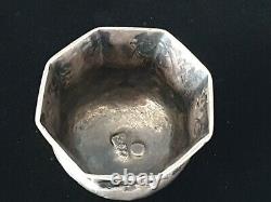 Rare 18c Elizabeth I Antique Impériale Russe Argent Charka Coupe Chased Moscou Ru