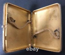 Rare Antique Imperial Russian 84 Enameled Silver Cigarette Case (ivan Zakharov)