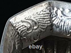 Rare Antique Impériale Russe Argent Catherine II Grande Coupe Charka Chased Moscou
