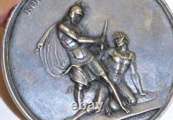 Rare Antique Impériale Russe Collier D'argent Ordre Pour La Bataille De Kulm C1813