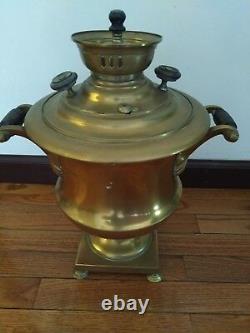 Rare Antique Russe Imperial Bronze Samovar / Tea Coffee Urne. Malikov ( Malikov )